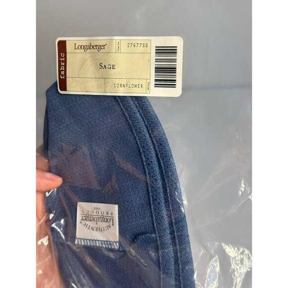 VTG Longaberger Cornflower Sage Plaid Basket Liner Fabric Accessory NIP #2767788 - Picture 3 of 5